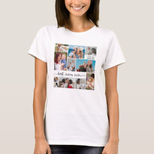 Camiseta 11 Collage de fotos Mejor Madre de las Mujeres