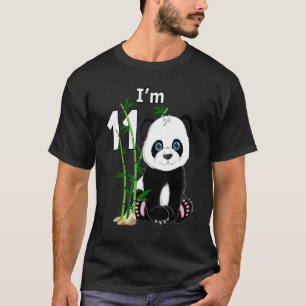 Camiseta 11 cumpleaños Fiesta de 11 años Animal Panda 1