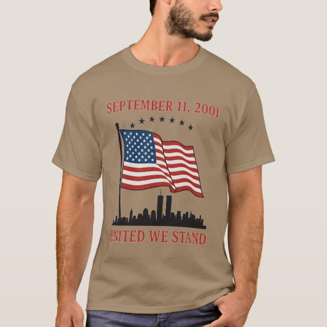 CAMISETA 11 DE SEPTIEMBRE DE 2001 UNITED WE STAND (Anverso)