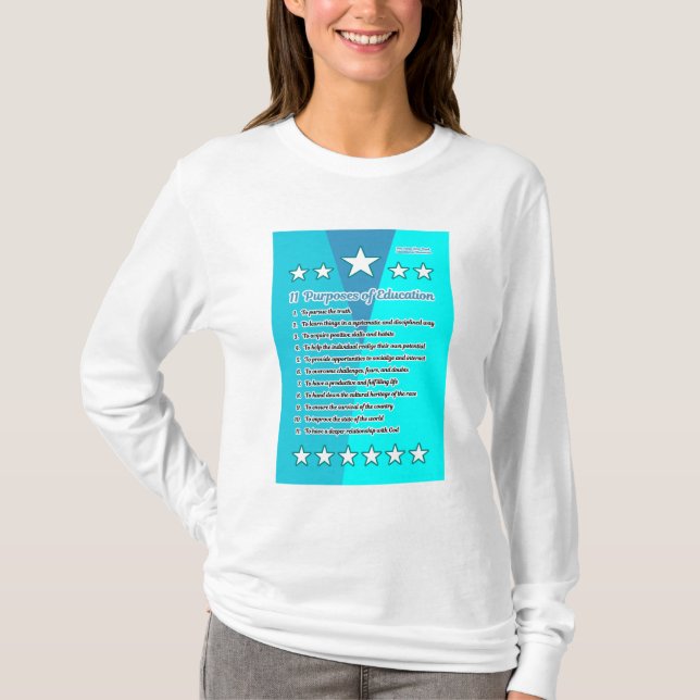 Camiseta 11 Finalidades de la educación (Anverso)