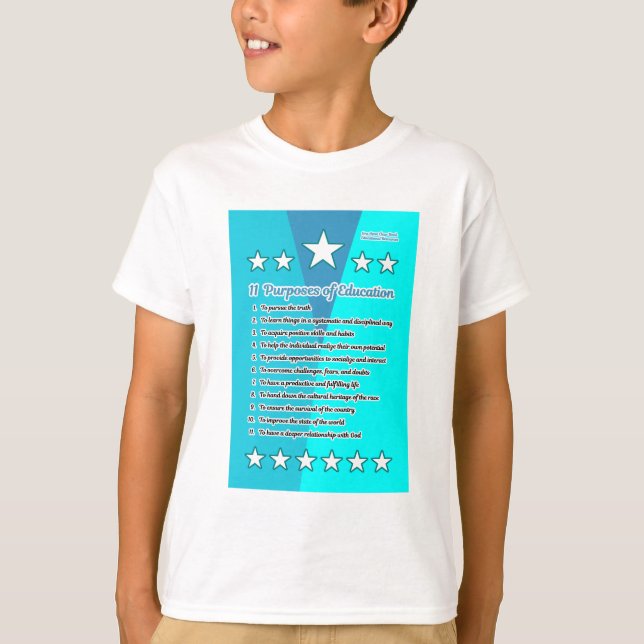 Camiseta 11 Finalidades de la educación (Anverso)
