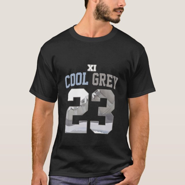 Camiseta 11 Guay Gray Tee Para Coincidir Con El Número 23 Z (Anverso)
