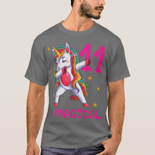 Camiseta 11 Y Chicas Magicos 11 Años Unicornio