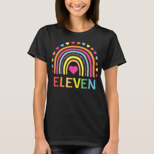 Camiseta 11 Years Old Rainbow 11th Birthday Gift For Girls 