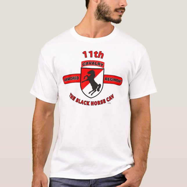 Camiseta 11mo REGIMIENTO de CABALLERÍA ACORAZADA "CABALLO (Anverso)