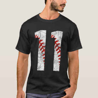 Camiseta 11Th Baseball Big Number Eleven 11
