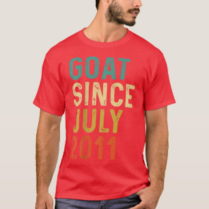Camiseta 11th Birthday 11 Years Old GOAT Since July 2011 