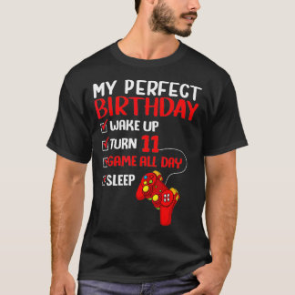 Camiseta 11th Perfect Birthday Gaming 11 Years Old Gamer Bo