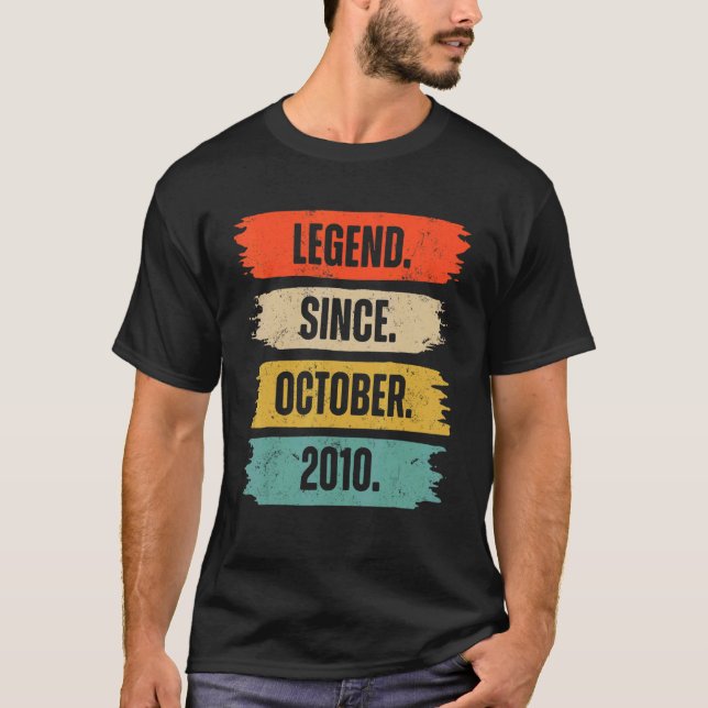 Camiseta 12ª leyenda de cumpleaños desde octubre de 2010 12 (Anverso)