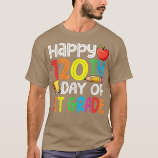 Camiseta 120° Día de la Educación Infantil Feliz 120 días