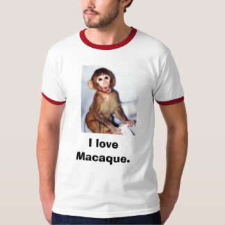 Camiseta 120_graphic_15macaque_infant, amo el Macaque.