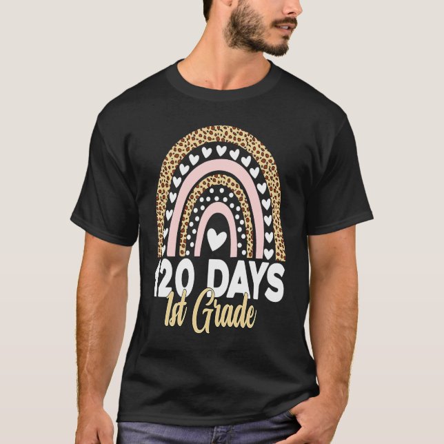 Camiseta 120th Day Of First Grade Teacher  120 Days Smarter (Anverso)