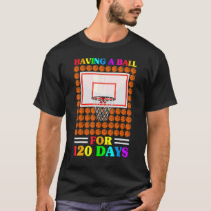 Camiseta 120th Day Student Boys Girls Basketball 120 Days O