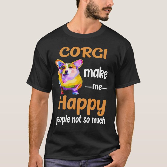 Camiseta 121 Corgi Hazme Feliz (Anverso)