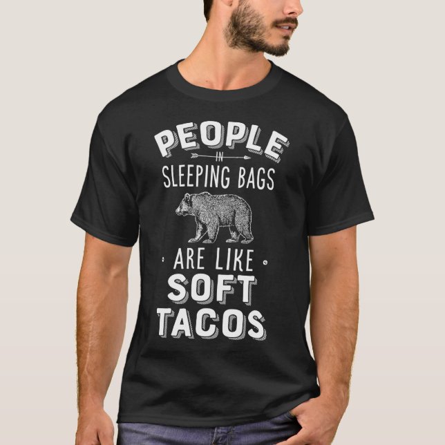 Camiseta 122 Personas En Bolsas Durmientes Son Como Tacos B (Anverso)
