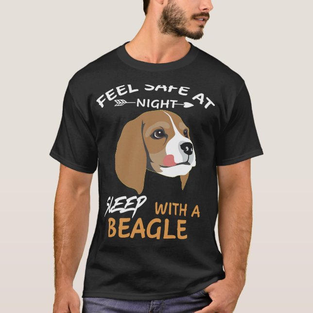 Camiseta 123 Siéntete Seguro De Noche Dormiendo Con Una Bea (Anverso)