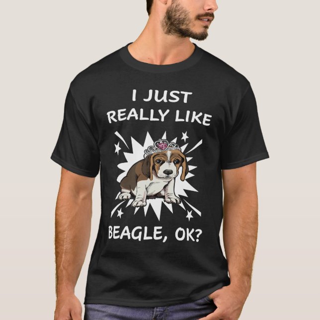 Camiseta 125 Me gusta mucho Beagle (Anverso)