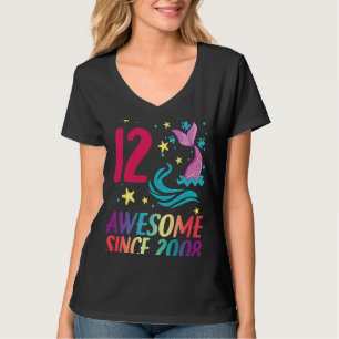 Camiseta 12.ª Fiesta Chica de cumpleaños de la sirena