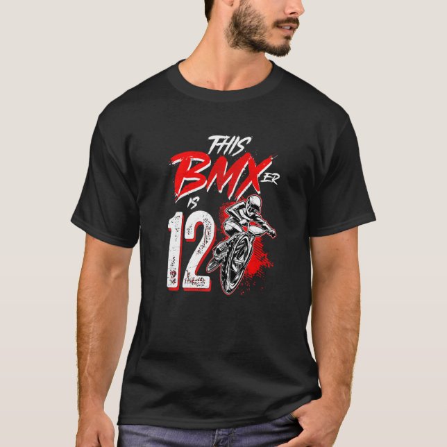 Camiseta 12.ª fiesta de cumpleaños BMX (Anverso)
