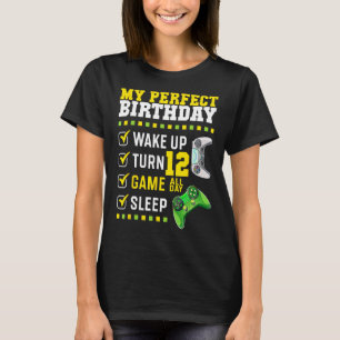 Camiseta 12.ª Fiesta de Cumpleaños Perfecta Para Jugador De
