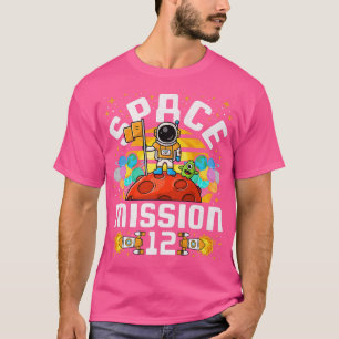 Camiseta 12.ª misión espacial de cumpleaños Astronauta de 1