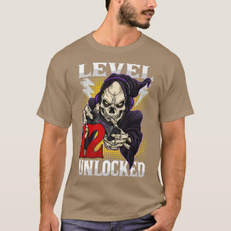 Camiseta 12.º Aniversario del Skeleton Nivel 12 Gama desblo
