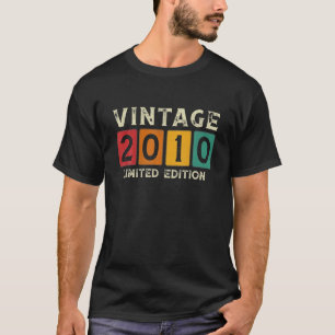Camiseta 12.º Birthday Gifts Vintage 2010 Edición limitada