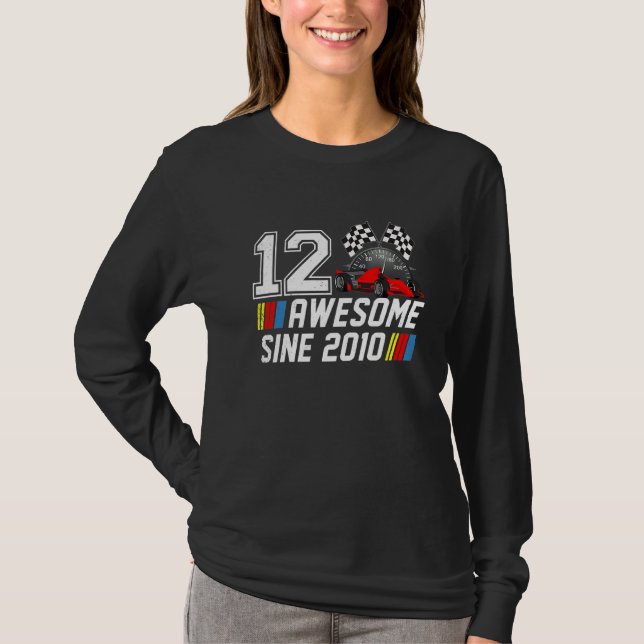 Camiseta 12.º cumpleaños increíble desde el nacimiento de u (Anverso)