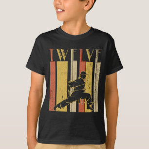 Camiseta 12.º cumpleaños Karate Retro Taekwondo Artes Marci