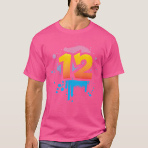 Camiseta 12.º Cumpleaños Niños Chicas Guay Spr