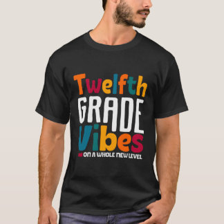 Camiseta 12.º Equipo Escolar De 12º Grado Vibes 12