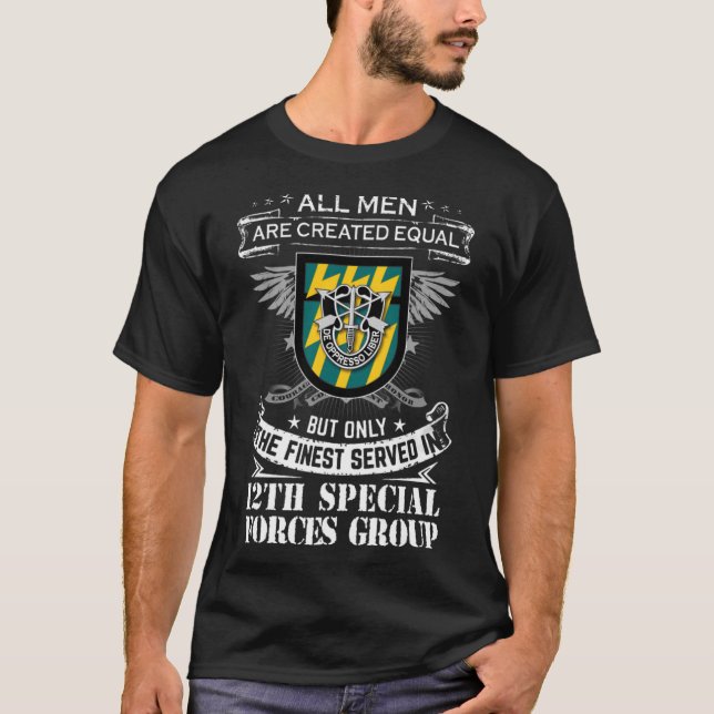 Camiseta 12.º Grupo de Fuerzas Especiales (Airborne) T-Shi (Anverso)
