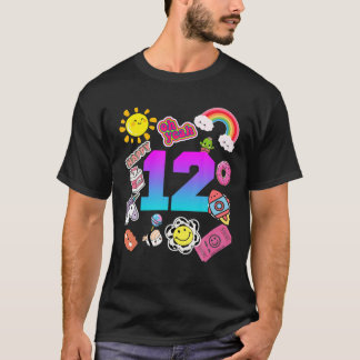 Camiseta 12.º Nacimiento Gracioso De Gif 12 Años