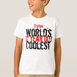 Camiseta 12.º regalo de cumpleaños, el niño de 12 años más