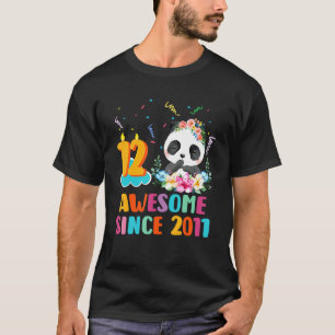 Camiseta 12 años alucinante desde 2011 12º cumpleaños Panda