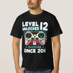Camiseta 12 años BDay Son Boy Fun Gamer 12 años