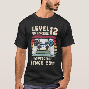 Camiseta 12 años BDay Son Boy Funny Gamer 12 años Bir