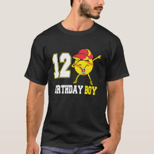 Camiseta 12 años Dabbing Softball 12th Birthday Boy Te