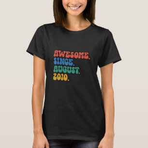 Camiseta 12 años de antigüedad impresionante desde agosto d