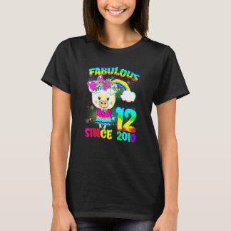 Camiseta 12 años de edad Chica de Cerdo Cutto Fabuloso