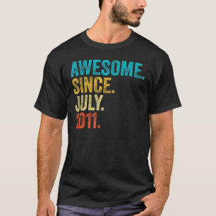 Camiseta 12 años de edad increíble desde julio de 2011 12º 