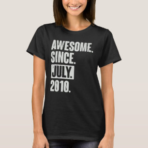 Camiseta 12 años de edad increible desde julio de 2012