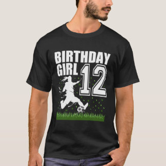 Camiseta 12 Años De Fiesta De Cumpleaños De Fútbol Tema 12º