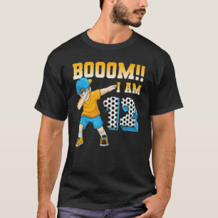 Camiseta 12 años de fiesta de cumpleaños temática del fútbo