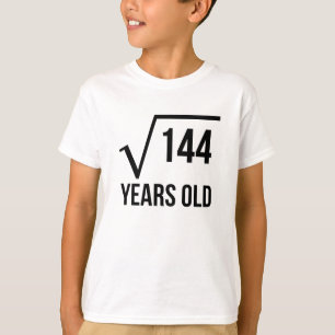 Camiseta 12 años de la raíz cuadrada