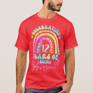 Camiseta 12 Años De Ser Impresionante Chica De 12 Años, Tie