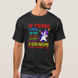 Camiseta 12 Años De Ser Sorprendentes Niños Dabbi