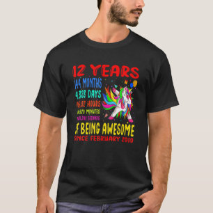 Camiseta 12 Años De Ser Sorprendentes Niños Dabbi