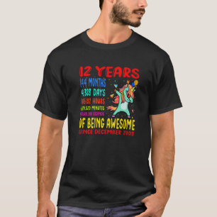 Camiseta 12 Años De Ser Sorprendentes Niños Dabbi