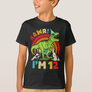 Camiseta de béisbol para niños de 12 años para fiesta de cumpleaños de doce  12 años, Negro, S